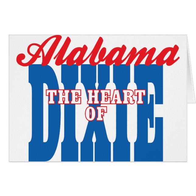Alabama Herz von Dixie (Vorderseite (Horizontal))