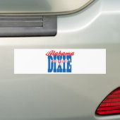 Alabama Herz von Dixie Autoaufkleber (Auf Auto)