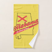 Alabama Herz von Dixie Badhandtuch Set (Handtuch)