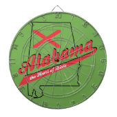 Alabama Herz von Dixie Dartscheibe (vorne)