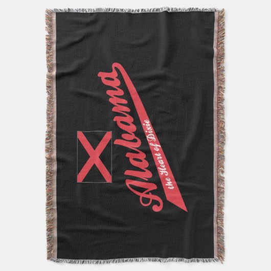 Alabama Herz von Dixie Decke (Vorderseite Vertikal)
