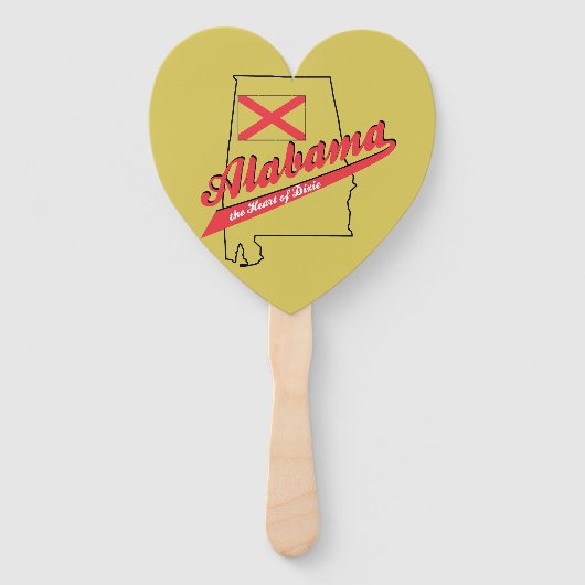 Alabama Herz von Dixie Fächer (Vorderseite)