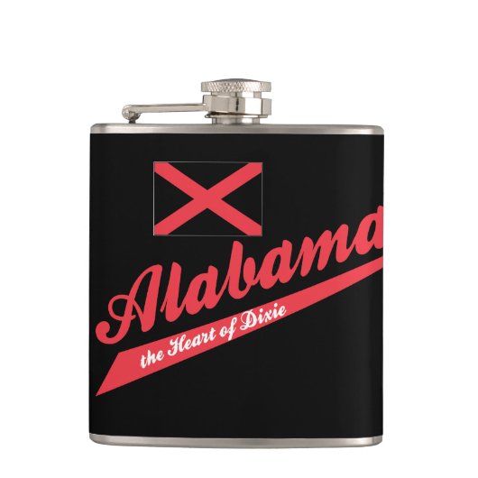 Alabama Herz von Dixie Flachmann (Vorderseite)