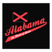 Alabama Herz von Dixie Fotodruck (Vorne)