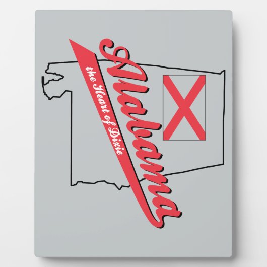 Alabama Herz von Dixie Fotoplatte (Vorderseite)