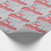 Alabama Herz von Dixie Geschenkpapier (Ecke)