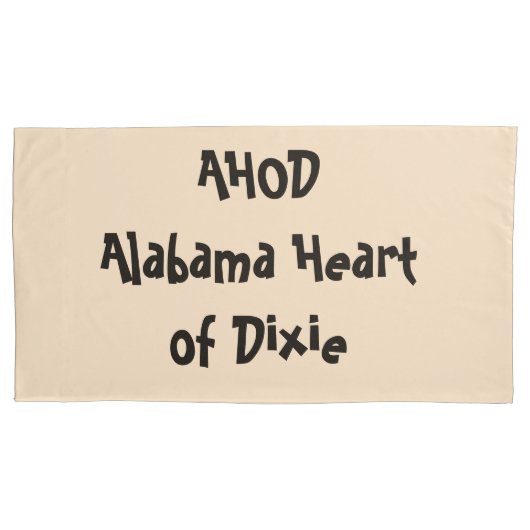 Alabama Herz von Dixie Kissenbezug (Vorderseite)