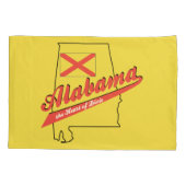 Alabama Herz von Dixie Kissenbezug (Rückseite)