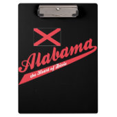 Alabama Herz von Dixie Klemmbrett (Vorderseite)