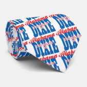 Alabama Herz von Dixie Krawatte (Gerollt)