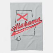 Alabama Herz von Dixie Küchentuch (Vertikal)
