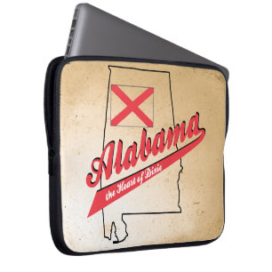 Alabama Herz von Dixie Laptopschutzhülle