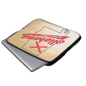 Alabama Herz von Dixie Laptopschutzhülle (Vorne Knopf)
