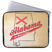Alabama Herz von Dixie Laptopschutzhülle (Vorderseite)