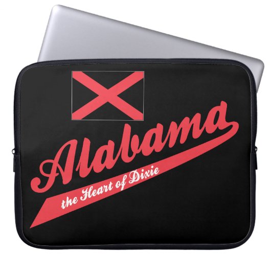 Alabama Herz von Dixie! Laptopschutzhülle (Vorderseite)