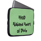 Alabama Herz von Dixie Laptopschutzhülle (Vorne Rechts)
