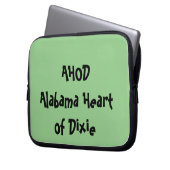 Alabama Herz von Dixie Laptopschutzhülle (Vorderseite Links)