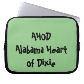 Alabama Herz von Dixie Laptopschutzhülle (Vorderseite)