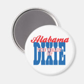 Alabama Herz von Dixie Magnet (Vorderseite/Rückseite)