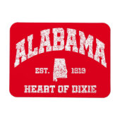 Alabama, Herz von Dixie Magnet (Horizontal)