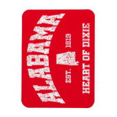 Alabama, Herz von Dixie Magnet (Vertikal)
