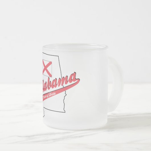 Alabama Herz von Dixie Mattglastasse (VorderseiteRechts)