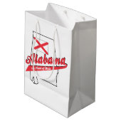 Alabama Herz von Dixie Mittlere Geschenktüte (Rückseite Schrägansicht)