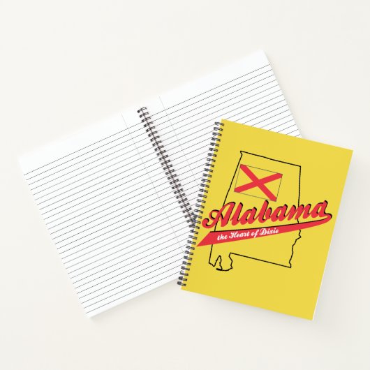 Alabama Herz von Dixie Notizbuch (Innenseite)