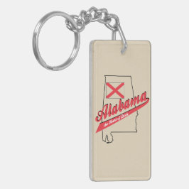 Alabama Herz von Dixie Schlüsselanhänger