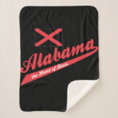 Alabama Herz von Dixie Sherpadecke (Vorderseite)
