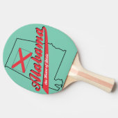 Alabama Herz von Dixie Tischtennis Schläger (Seitenansicht)