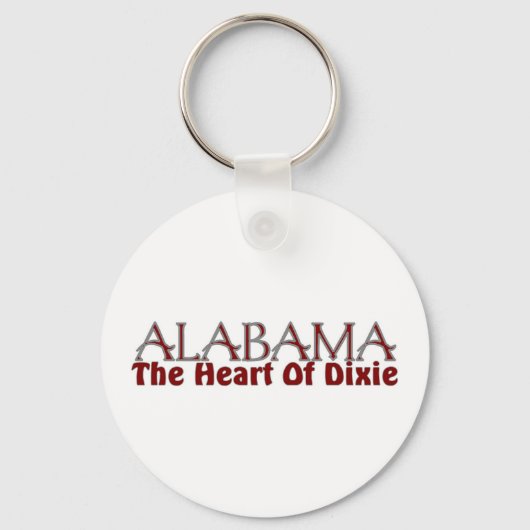 Alabama Herzstück von Dixie-Schlüsselanhängern Schlüsselanhänger (Vorderseite)