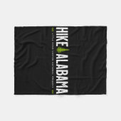 Alabama Hike Little River Canyon Tree Retro Graphi Fleecedecke (Vorderseite (Horizontal))