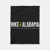 Alabama Hike Little River Canyon Tree Retro Graphi Fleecedecke (Vorderseite)