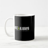 Alabama Hike Little River Canyon Tree Retro Graphi Kaffeetasse (Links)
