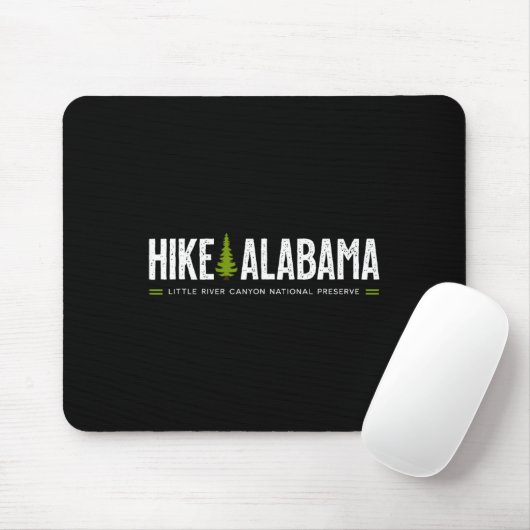 Alabama Hike Little River Canyon Tree Retro Graphi Mousepad (Mit Mouse)