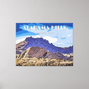 Alabama Hills, Kalifornien Leinwanddruck