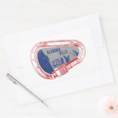 Alabama Hills Klettersteig Carabiner Rechteckiger Aufkleber (Umschlag)