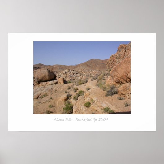 Alabama Hills Poster (Vorne)