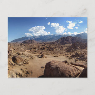 Alabama Hills und die Sierra Nevada Postkarte