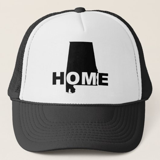 Alabama Home Away From State Ball Cap Hat Truckerkappe (Vorderseite)