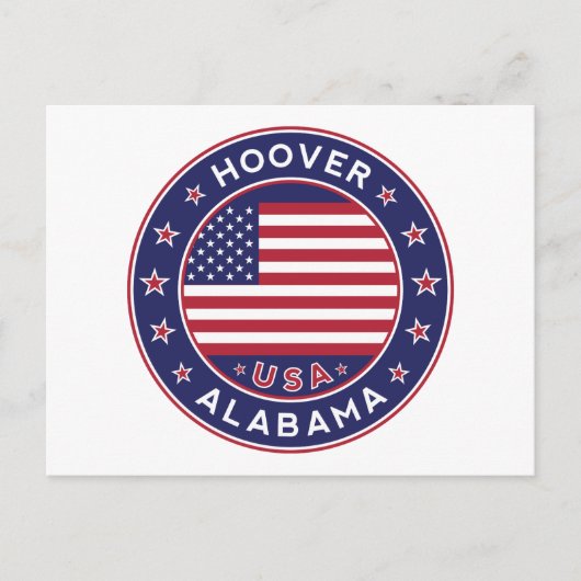Alabama, Hoover Postkarte (Vorderseite)