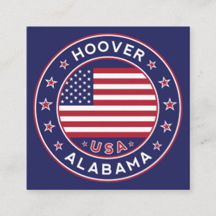 Alabama, Hoover Quadratische Visitenkarte