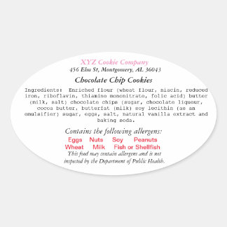 ALABAMA Hütte Law Label-Zuhause-Bäckerei Ovaler Aufkleber