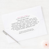 ALABAMA Hütte Law Label Zuhause Bäckerei Ovaler Aufkleber (Umschlag)