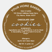Alabama Hütte Lebensmitteletikett Bäckerei Verpack Runder Aufkleber (Vorderseite)