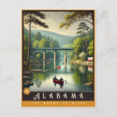 Alabama | Hyper-Realistisches Staat Postkarte (Vorderseite)