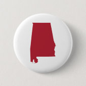 Alabama in Rot Button (Vorderseite)
