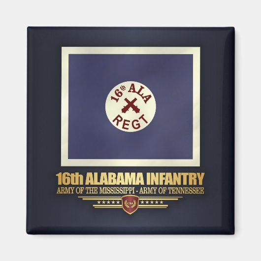 Alabama Infanterie (f10) Magnet (Vorne)