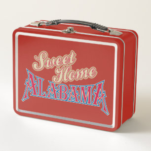 Alabama ist Heimat Metall Lunch Box